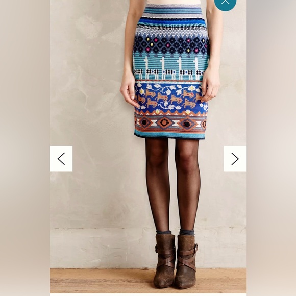 HWR Anthropologie llama skirt-small - Picture 5 of 11